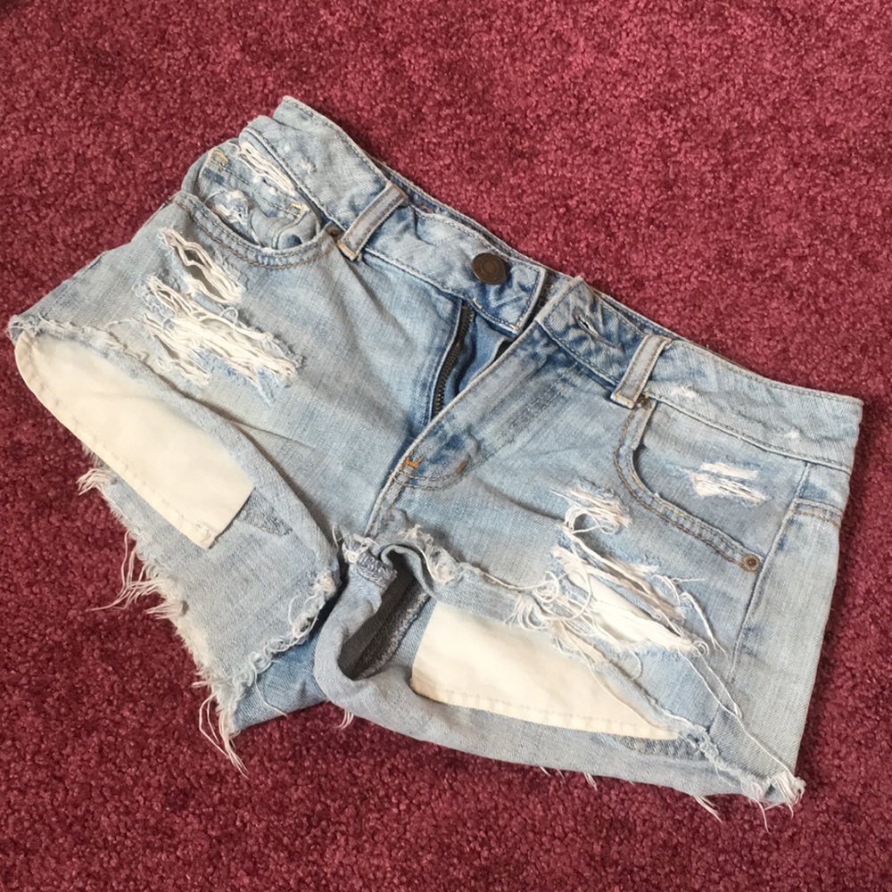American Eagle Distressed Denim Shorts